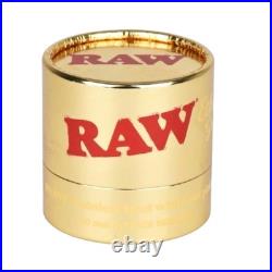 RAW Ethereal 60mm 4 Piece Grinder Gold Plated Stainless Steel Limited Edition Pr