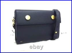RSVP paris Shoulder Bag Golden Eye Leather 500-Piece Limited Edition Navy
