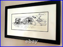 Ralph Steadman Signed Limited Edition Lithograph Bad Craziness Fear & Loathing