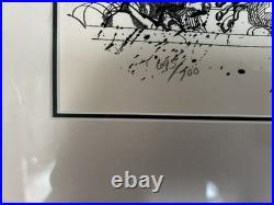 Ralph Steadman Signed Limited Edition Lithograph Bad Craziness Fear & Loathing