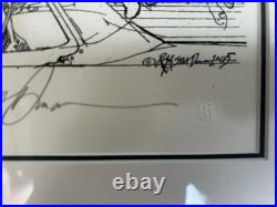 Ralph Steadman Signed Limited Edition Lithograph Bad Craziness Fear & Loathing