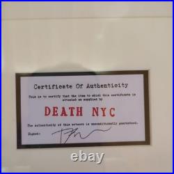 Rare Limited Edition One Piece DEATH NYC Framed Contemporary Art Poster