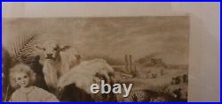 Rare Limited Edition, c1900 Print In Antique Frame of PEACE, by William STRUTT