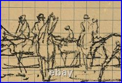 Rare MAURICE BRIANCHON (1899-1979) signed Ltd Ed Litho At the Races 30/100