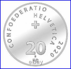Rare Roger FEDERER Silbermünze Silver Coin Pièce argent Limited edition 2020