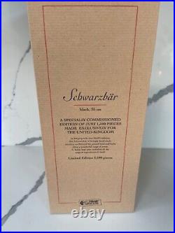 Rare Steiff UK Limited Edition Black Bear 1500 Pieces, Schwarzbar, All Packaging