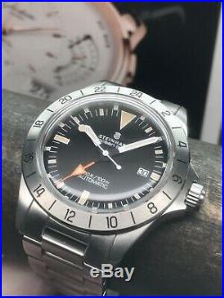 Rare Steinhart Ocean Vintage GMT Limited Edition 199 Pieces Swiss Automatic 42mm