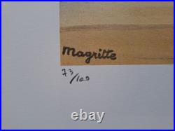 Rene Magritte Signed Improved Weather Certificate SPADEM Paris