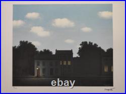 Rene Magritte Signed The Empire of Light Certificate SPADEM Paris