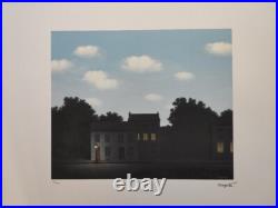 Rene Magritte Signed The Empire of Light Certificate SPADEM Paris