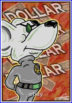 Respect For The Dollar Signed Limited Edition Print Urban Street Art AJ Clarke