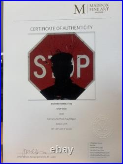 Richard Hambleton Limited Edition STOP SIGN (2018)
