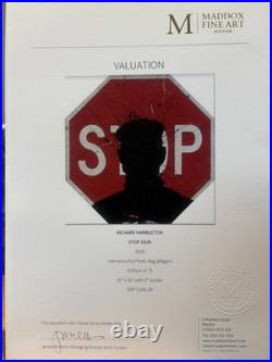 Richard Hambleton Limited Edition STOP SIGN (2018)