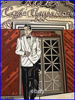 Rick's by NE New Flesh Art Print 2012 Signed Numbered Casablanca Movie Poster
