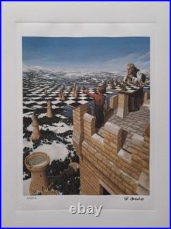 Rob Gonsalves Signed The Chessmaster Collectable Lithograph