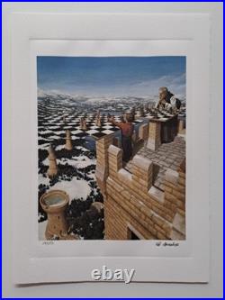 Rob Gonsalves Signed The Chessmaster Collectable Lithograph