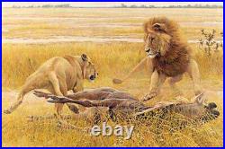 Robert Bateman Dispute Over Prey Lions