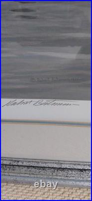 Robert Bateman Signed Limited Ed. Lithograph Seascape Birds Large Framed Art