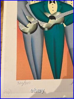 Robin Morris Original Signed Limited Edition Lithograph Tres Amigos 320/350