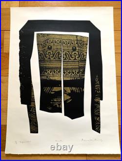 Ronald King Signed Screenprint Mask Inquisitor Ltd Ed 36/50