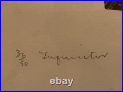Ronald King Signed Screenprint Mask Inquisitor Ltd Ed 36/50