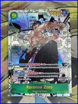 Roronoa Zoro Alternate Art Manga Rare SEC OP06-118 English One Piece Card NM+