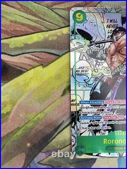 Roronoa Zoro Alternate Art Manga Rare SEC OP06-118 English One Piece Card NM+