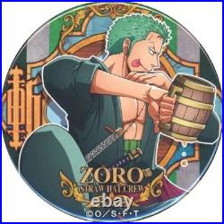 Roronoa Zoro One Piece Badge Pin 7.5cm YAKARA Can Badge Banquet BlueJura Ani