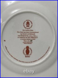Royal Crown Derby Millennium Unicorn Plate Limited Edition Piece Louise Adams