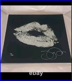 SARA POPE'Kiss' Silver Diamond Dust' Print. Limited Edition. Signed. No. 8