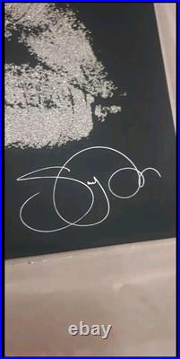 SARA POPE'Kiss' Silver Diamond Dust' Print. Limited Edition. Signed. No. 8