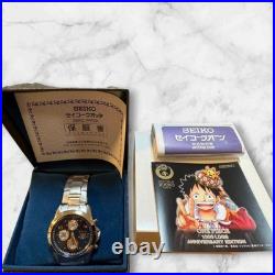 SEIKO One Piece 1000 Logs Limited Edition Chronograph Watch Japan Anime Luffy
