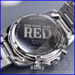 SEIKO Watch ONE PIECE Film Red Limited Edition Uta 7T92-HCR0 Japan Near Mint