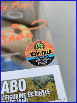 SIGNED One Piece SABO Certified Signed TOYZILLA Limited #100/100 Funko POP FIRE