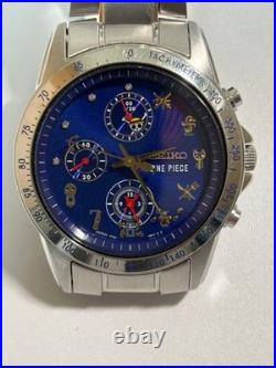 Seiko One Piece 20th Anniversary Limited Edition Luffy Watch Blue Dial