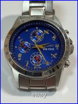 Seiko One Piece 20th Anniversary Limited Edition Luffy Watch Blue Dial