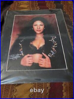 Selena Quintanilla Art rare 2005 matted limited edition 16x20 art print long S/O