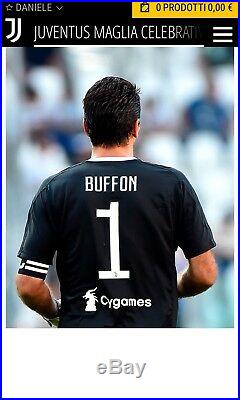 Shirt Maglia Juventus Celebrativa BUFFON1 Pack Box 1111 pieces LIMITED EDITION