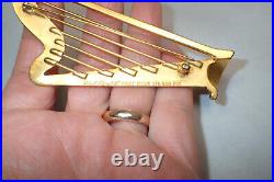 Signed Karl Lagerfeld First Issue Limited Edition Vintage Harp Pin Book Piece