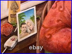Signed Limited Edition Print From Oil Painting Called Two sides of Deprsession