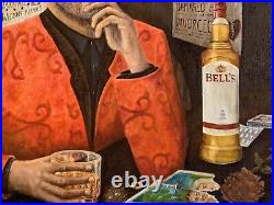 Signed Limited Edition Print From Oil Painting Called Two sides of Deprsession