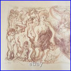 Signed Ltd Edition Numbered 42/45 original Lithograph 1980 Georges point large