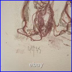 Signed Ltd Edition Numbered 42/45 original Lithograph 1980 Georges point large