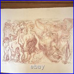 Signed Ltd Edition Numbered 42/45 original Lithograph 1980 Georges point large