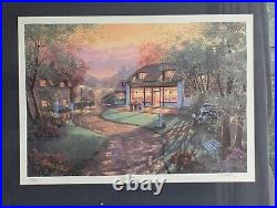 Signed Serigraph By Andrew Warden Village Store limited Edition 734/750