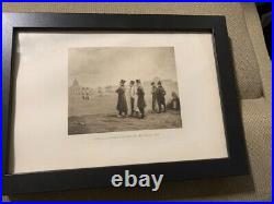 Signed and 1885 dated H. Cain military limited edition photogravure