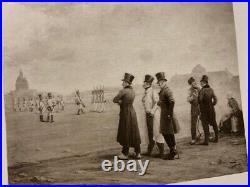 Signed and 1885 dated H. Cain military limited edition photogravure