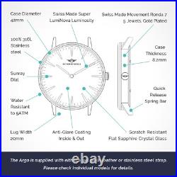 Silver Gloss Limited Edition Swiss Mvt Watch By Nation of Souls RRP £189