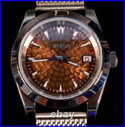 Silverback Copper Ripple Automatic Watch 40mm NH35 Sapphire Hand-Built