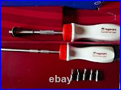 Snap on two piece ratcheting screwdriver signature limited edition set with car